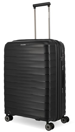 Travelite Koffer MOOBY Größe M, 66 cm, 73-80 Liter, mittelgroß, erweiterbar | kratzfester Hartschalenkoffer aus robustem Material, Reisekoffer mit 4 Doppelrollen, Dehnfalte & TSA Schloss, viel Stauraum