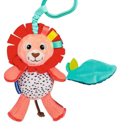 Ravensburger 4850 Play+ Rassel-Löwe, Kuscheltier mit Rassel, Clip zum Befestigen, Baby-Spielzeug ab 0 Monate, kleines Geschenk