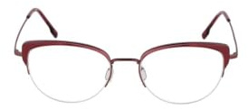 Rodenstock Brille mit Sehstärke für Damen optional mit Sonnenbrillentönung oder Blaulichtfilter, Schmetterling, gefertigt aus Titan (inklusive Brillenetui)