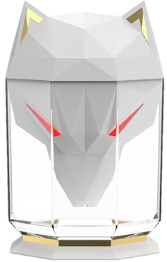 Tyst Nano Mist Desktop, färgbyte nattljus, stationär luftfuktare sovrum, färgbyte luftfuktare, färgfuktare, tyst nattlampa skrivbord med RGB-belysning luftfuktare för sovrum