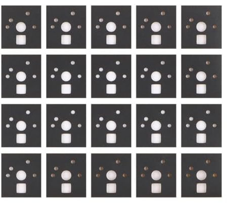 Limtula Lot de 120 autocollants en mousse pour clavier mécanique, amortisseur de bruit, film d'isolation pour stabilisateur