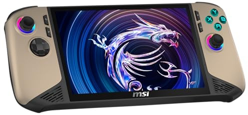 MSI Claw 8 AI+ - Ordenador portátil para juegos, pantalla de 8 FHD+ 120Hz, procesador Intel Core Ultra 7 258V, 32GB de RAM, SSD de 1 TB, tarjeta gráfica Intel Arc, Windows 11 Home, negro/Sandstorm