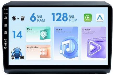 MISONDA 6G+128GB Double Din Car Radio Stereo Android 14 For For Fiat Ducato Citroen Jumper Peugeot Boxer 2006-2015 GPS SAT NAV BT FM RDS DAB+ Carplay SWC Head Unit Camera Mic