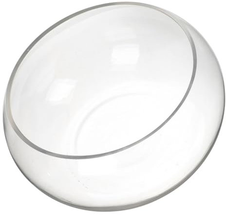TOBBOMEY Transparent Glass Fish Bowl Versatile Hydroponic Plant Vase for Decor for Fish Shrimp Turtle Floral Displays Aquarium Tank