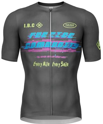 INBIKE Fahrradtrikot Herren Sommer Kurzarm mit 3 Taschen Atmungsaktiv Elastisch UV-Protect Schnell Trocknend WC584