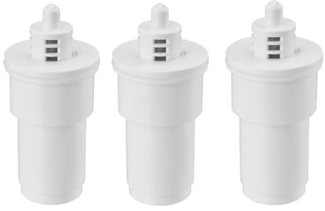 VEVOR Filtres à Eau pour Carafes et Distributeurs 3PCs, Cartouche Filtrante de Rechange à 5 Étages, Capacité 150 L, Filtration Efficace sans BPA, Réduction du Calcaire, Plomb, Chlore, Maison Bureau