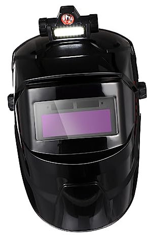 Amosfun Casque De Soudage à Assombrissement Automatique Solaire Large Champ De, Masque De Soudeur 1116 Allongé, Livré 10 Protections, Protection Thermique pour Soudage, Découpe Et Polissage