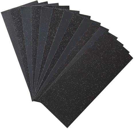 Sandpaper 100 to 2000 Grits, 16Pcs Wet and Dry Sandpaper Kit 9x3.6 Inch, Premium Wet/Dry Sandpaper Sheets for Cars, Walls and Wood Furniture, Includes 100, 180, 500, 800, 1000, 1200,1500, 2000 Grit