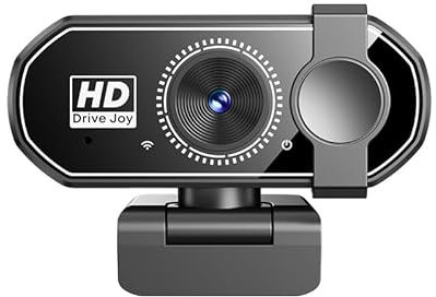 Webcam Full HD 1080p avec Microphone, Suppression du Bruit, Couverture de Confidentialité, Objectif Grand Angle 120 °, Web Cam USB Plug & Play pour Ordinateur Portable, Linux, Win10, Mac, Youtube
