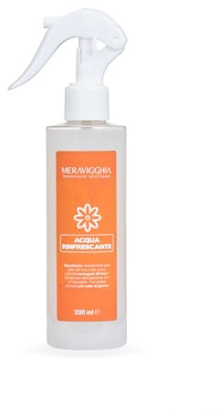 Meravigghia Acqua Corpo al Fico d'India con Acido Ialuronico e Mentolo 100% Naturale 100ml - Idratante Rinfrescante per Corpo - Made in Italy