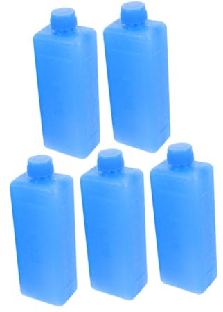 VICASKY 5pcs Reusable Ice Packs for Air Conditioner Coolers and Lunch Boxes Freezer Blocks for Quick Cooling Portable Ice Packs Cooler Bags for Travel and Outdoor Use