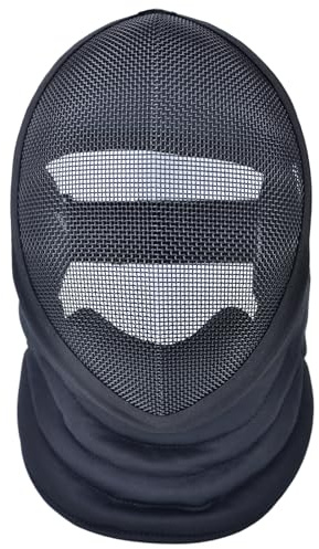 Máscara de esgrima para entrenador, máscara 350N con forro extraíble, casco de esgrima certificado CE (forro extraíble, SL (XS))