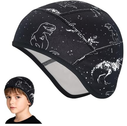 Yuwnd Fahrradmütze unter Helm Kinder, Wärme Fahrradmütze unter Helm, Elastische Skull Cap als perfekte Mütze unter Fahrradhelm für Jungen & Mädchen, mütze unter fahrradhelm Kinder für Ski Outdoor