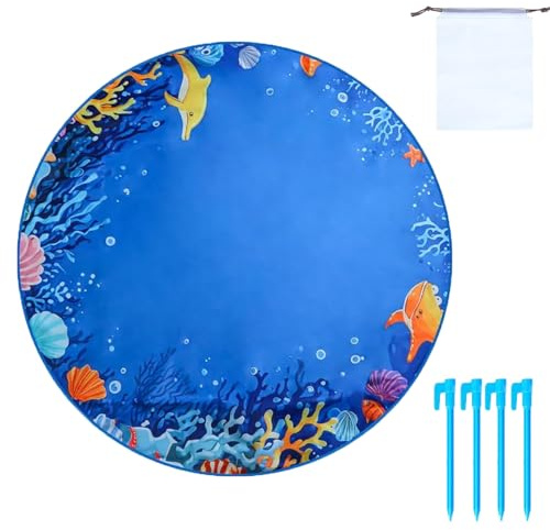 Piscines de Plage pour bébés – Mini Piscine d'eau Gonflable, de Jeu pour Tout-Petits à Bords Doux, Tapis Anti-éclaboussures sûr et antidérapant, Bassin de Natation extérieur pour bébé résist