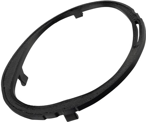 AERZETIX - Marco de fijación circular de plástico/anillo de sujeción para fuelle de palanca de cambios/compatible con Fiat 500 y Abarth