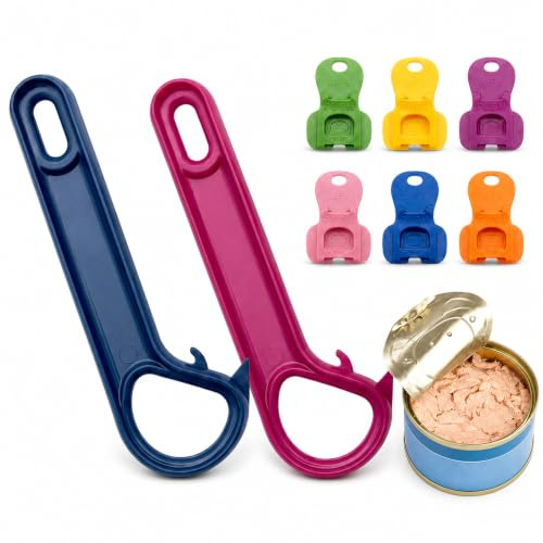 8 Pcs Ring Pull Can Opener Aid, Cans of Pop, Drink Can Opener, Elderly Aids for Daily Living, Suitable for Kitchen Use, Outdoor Activities Assists Individuals with Hand Weakness