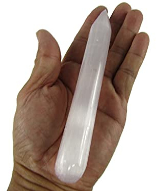 CircuitOffice White Selenite Wand 5-6 Long