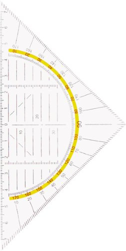10x Geo-Dreieck Geometriedreieck biegsam