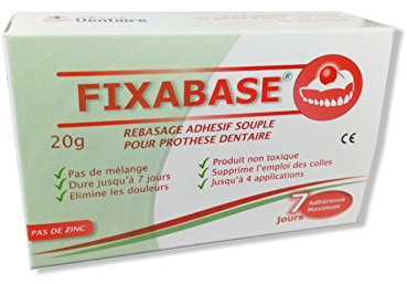 FIXABASE Rebasage Dentaire Adhésif - NOUVEAU