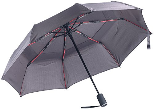 Carlo Milano Regenschirm sturmfest: Taschenschirm, Teflon®-Beschichtung 210 T, sicher bis 140 km/h, Ø 95cm (Sturmschirm, Taschenschirm sturmfest, Mini)