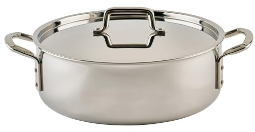 WINCO Tri-Ply Brazier, 12-quart, Silver