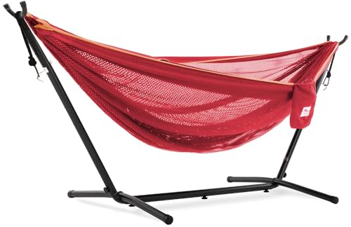 Vivere Hamaca de Malla con Estructura (280 cm) - Ponche/melocotón