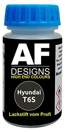 Alex Flittner Designs Lackstift für Hyundai T6S Titanium Silver Metallic | Lackstift geeignet für Farbcode: T6S und Farbname: Titanium Silver Metallic