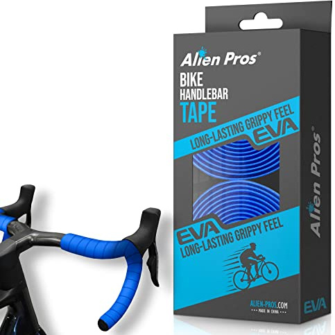 Alien Pros Nastro Manubrio Bici Eva (Set di 2) Nero Rosso Bianco Blu Rosa Verde - Avvolgi la Tua Bici per Una Fantastica e Confortevole Corsa