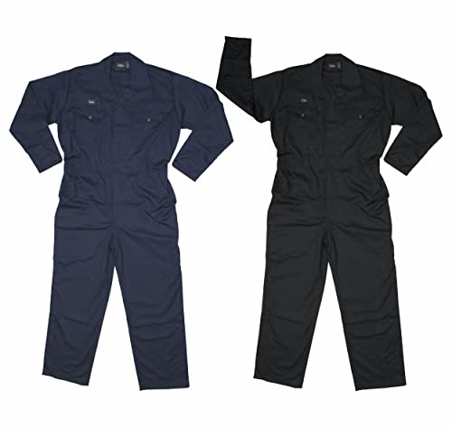 eVCom Arbeitsoverall, Schwarz, Größe L