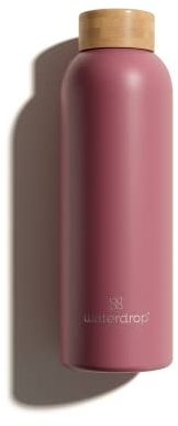 waterdrop® Borraccia Termica | Borraccia per acqua in acciaio 600ml | Thermos: mantiene il caldo per 24 ore e il freddo per 12 | Acciaio inox senza BPA | Sostenibile e Riutilizzabile