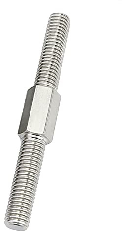 M4 Links- und Rechtsgewinde Doppelende Gewindestange M4 M5 Positive und negative Gewindestange Stehbolzen Schraube Edelstahl 304 (Color : M4x30mm-5pcs)