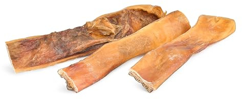 Kaureks Natur Hundeleckerlies, Rinderkopfhaut 4kg ca. 15-25 cm, deutsche Herstellung, Kopfhaut Stangen für Hunde
