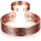 Otuuz Weihnachten Geschenk Kupfer Magnetarmband für Männer Frauen Lebensbaum Kupfer Armreif Massiver Armreif mit 9 Magneten Kupfer Magnetisches Energien Armband, Verstellbare Größe, Bronze