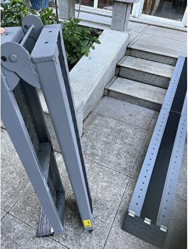 OKUOKA 2 Pcs Folding Handicap Ramp for Front Door/Doorstep/Car Boot, Wheelchair Ramp with Non-Slip Surface Ergonomic Aid (Size : 280cm/9ft)