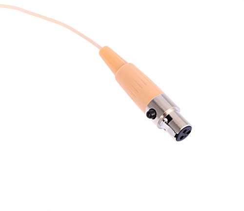 Toyvian Beiges Headset Mikrofon mit Kondensator für Gesang und Unterricht | Xlr 3-polig, Faltbar und Tragbar, Kunststoffgehäuse, für Vorlesungen Sowie Bühnenauftritte