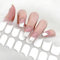 Maggidea French Semi Cured Gel Nails Strips 22 Stickers Nail Wraps Soft Self-Adhesive Gel Nail Stickers Salon-Quality Gel Nail Strips For Nails Manicure UV/LED Lamp Required (111-Slanting French)