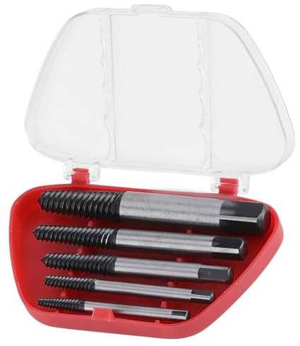 5 Stück Schraubenausdreher Set, Professionelles 5-teiliges Schraubenausdreher Set - Hochwertige Werkzeuge zum Entfernen von Beschädigten Schrauben, Bolzen und Wasserleitungen