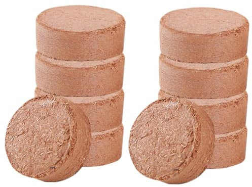 FUNOMOCYA 60pezzi Blocchi di Terreno per Piante Terriccio Nutritivo per Piante Grasse e Fiori Alta capacità di Assorbimento e permeabilità per Giardinaggio Indoor e Outdoor