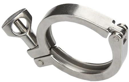 0.5 0.75 1 1.5 2 2.5 3 4 5 Tri Clamp SUS 304 Stainless Steel Pipe Fitting for Home Brewing Beer LUOWJAOYIN(Clamp 64mm)