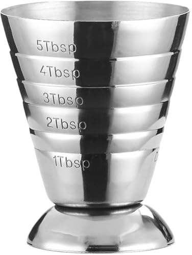 Zghhc Stainless Steel Cocktail Jigger Multifunction Wine Cocktail Bartender Ounce Cup Measure Jigger Cocktail Jiggers for Home Party Bar