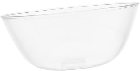 GLEAVI Glass Mixing Bowl 4700ml Large Salad Mixing Bowl for Kitchen Porridge and Egg Beating Suitable for Home Cooking and Party Use