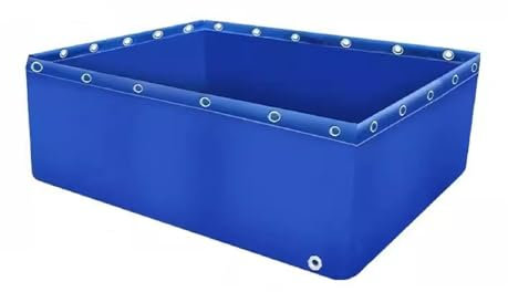 Piscina elevada de lona para estanque de peces, tanque portátil plegable para almacenamiento de agua, depósito para estanque de peces, piscina para acuicultura, estanque para cría de koi para riego