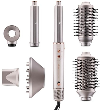 Ufesa Modellatore per Capelli Pro Glam Twist 7 in 1 con Motore Digitale Brushless, Sistema Coanda, Rivestimento in Ceramica, Generatore di Ioni e Accessori Professionali
