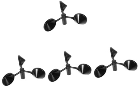 VICASKY 4pcs Wind Measurement Anemometer Wind Speed Replacement Anemometer Cup for Air Flowing Cup Sensor Outdoor Use
