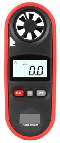Anémomètre, anémomètre portable, thermomètre, anémomètre, anémomètre portatif pour jardin extérieur