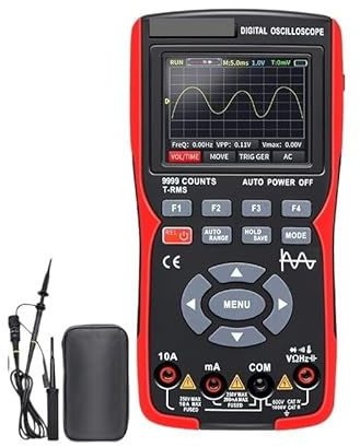 Oscilloscope numérique, multimètre, testeur de transistors, bande passante 50 Mbit/s, fréquence d'échantillonnage 280 Mégapixels, prise en charge du stockage formes d'onde(703S with 2 Probes)