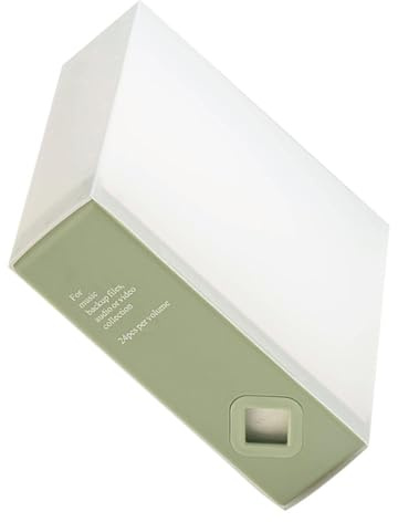 MHADBKH Boîte de rangement pour 24 CD au design efficace pour les amateurs de musique et les familles qui ont besoin d'organiser et de protéger les disques, solution de stockage de CD à domicile