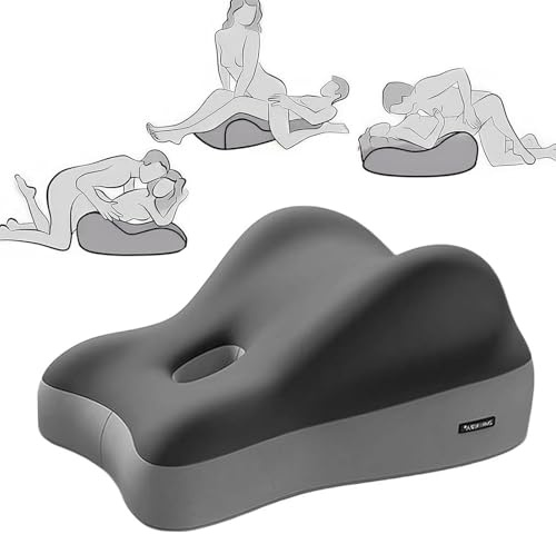 Sex Kissen FüR Die Paare， Memory Foam Keilkissen Mit Ergonomischer StüTzfunktion, 48×41×23cm,Liebeskissen FüR Sex, Erotik Kissen & Ramps,Gesäß- Und Po-StüTzkissen, FüR IntimitäT. (Dunkelhellgrau)