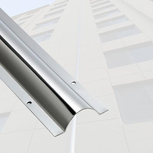goulotte Electrique Couvercles De Cordon De Chemin De Câbles en Acier Inoxydable, Couvercle De Cordon De Blindage De Câble en Métal(1 PC,Outer Width 53mm)