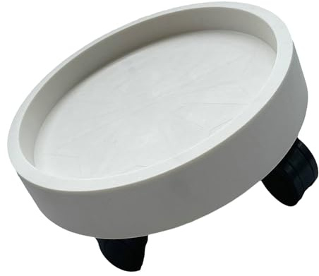 Tnfeeon Vassoio per Vasi da Fiori con Ruote, Supporto per Piante in Plastica con Ruote Girevoli e Scatola per la Raccolta dell'Acqua, Ideale per Balconi e Interni (30)